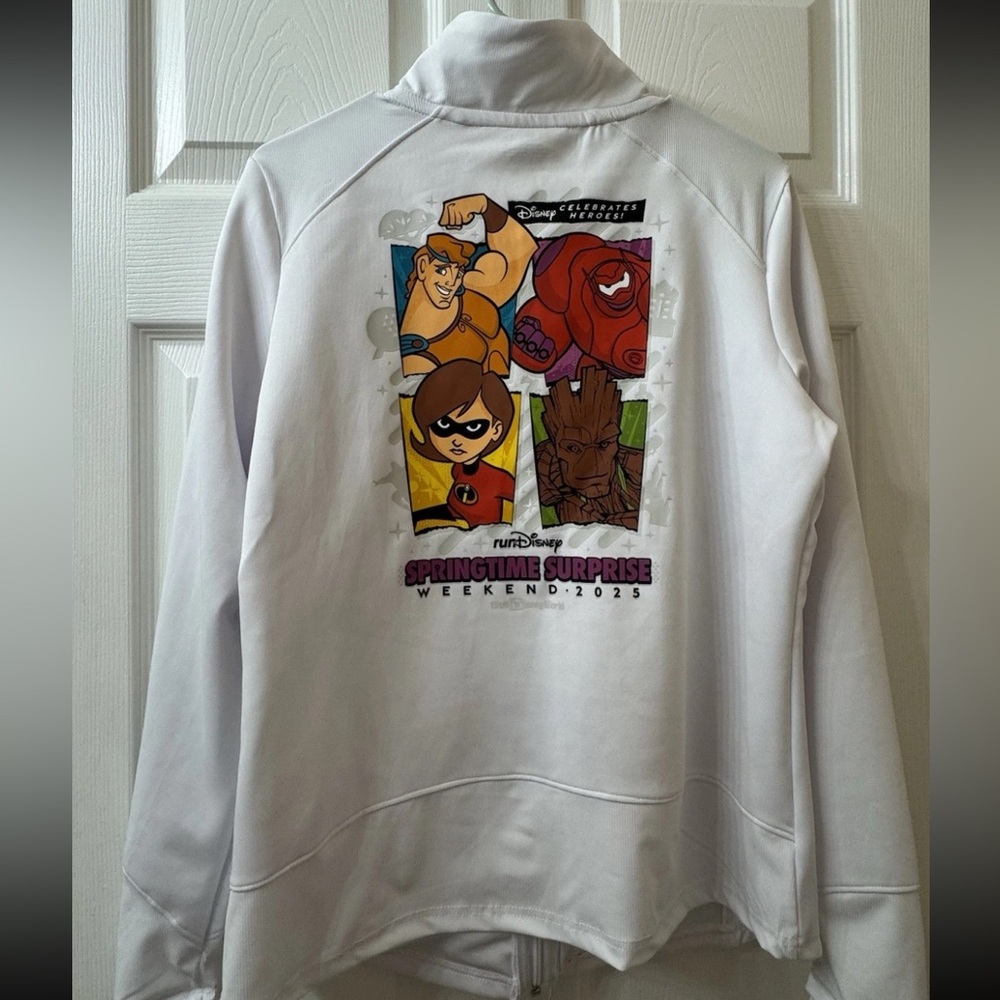 Walt Disney World Springtime Surprise Weekend 2025 White Jacket runDisney